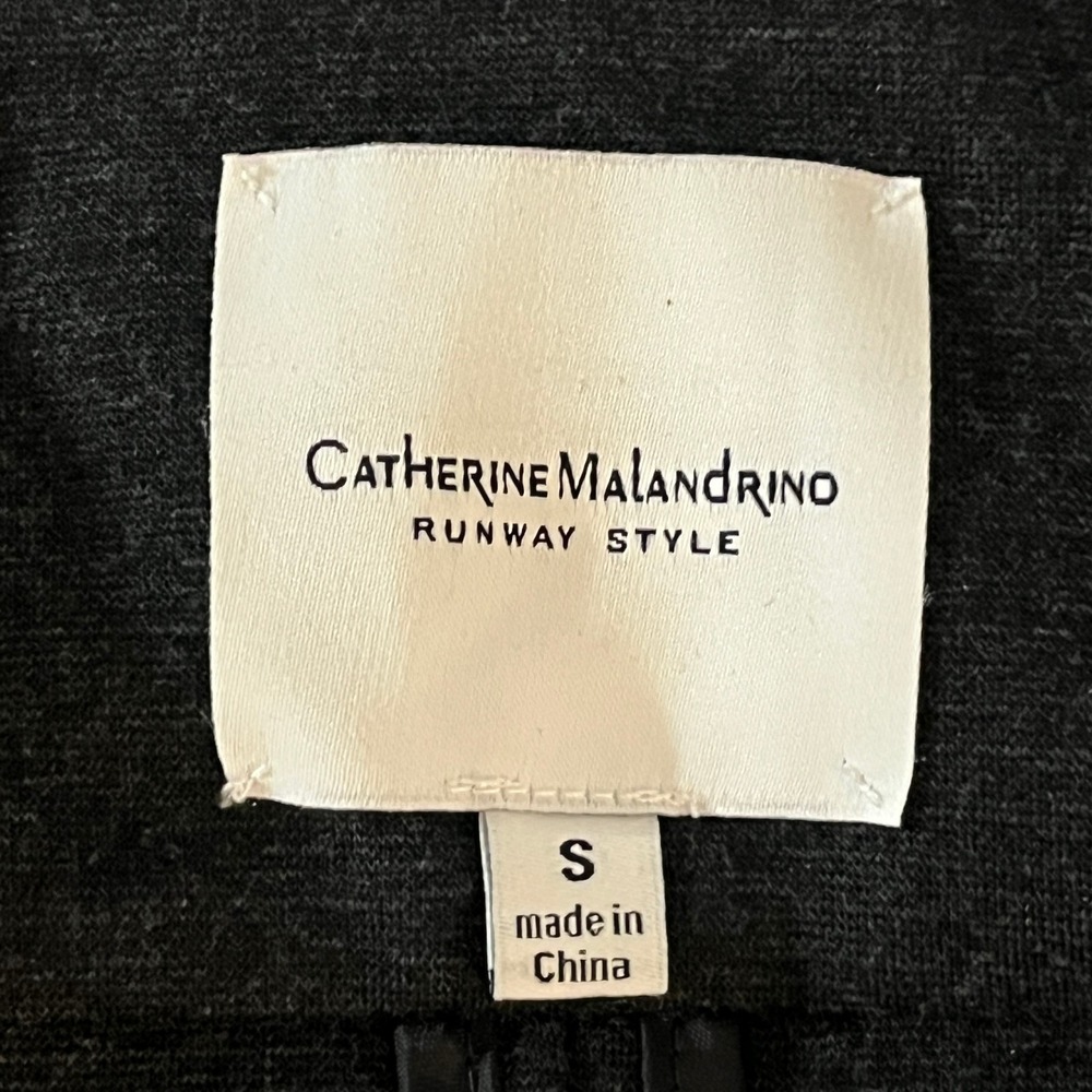 Catherine Malandrino Runway Style Moto Asymmetrical Jacket Gray Womens Small - Picture 5 of 6